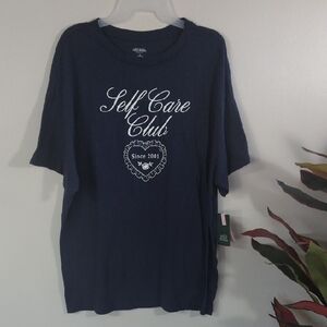 wild fable Navy Graphic Tee with White Print